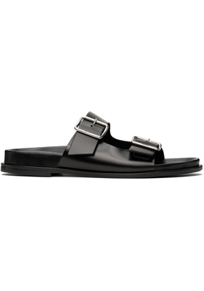Aeyde Black Meena Leather Sandals