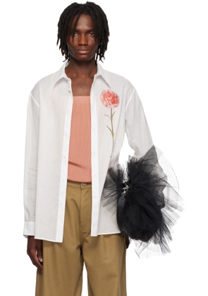 Simone Rocha White Carnation Easy Shirt
