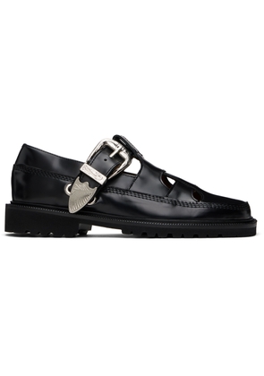 Toga Pulla Black Polido Loafers