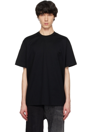 WOOYOUNGMI Black Mother of Pearl Back Logo T-shirt