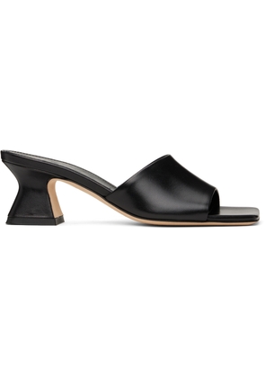 Aeyde Black Ale Leather Mules