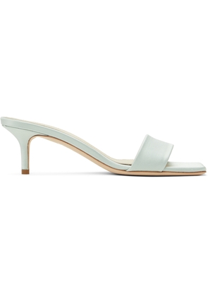 Aeyde Blue Ilvy Satin Mules