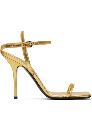 Moschino Gold Tina Heeled Sandals