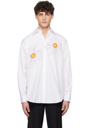 Moschino White Daisy Print Shirt
