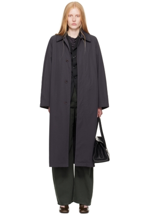 LEMAIRE Gray Compact Cotton Twill Overcoat
