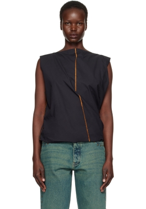 Baserange Black Turn Blouse