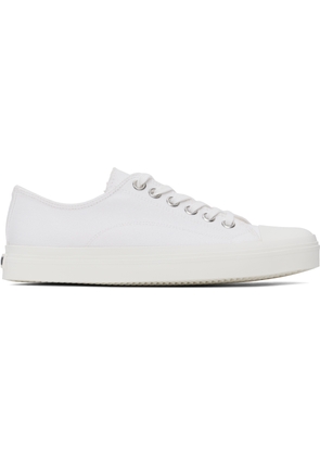 Moschino White Canvas Sneakers