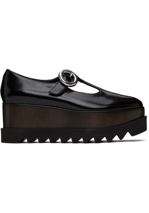 Stella McCartney Black Elyse T-Bar Platform Mary Jane Derbys