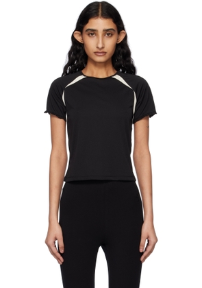 Kijun Black Frill Backless T-shirt