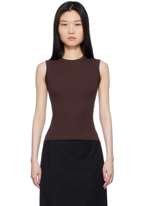 FLORE FLORE Brown Esmé Tank Top