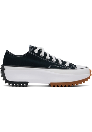 Converse Black Run Star Hike Canvas Platform Sneakers