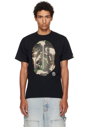 BAPE Black Map Camo Ape Head Shark T-shirt