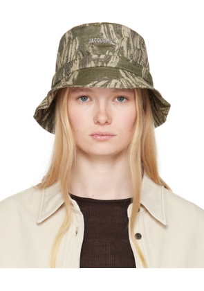 JACQUEMUS Khaki 'The Gadjo' Bucket Hat