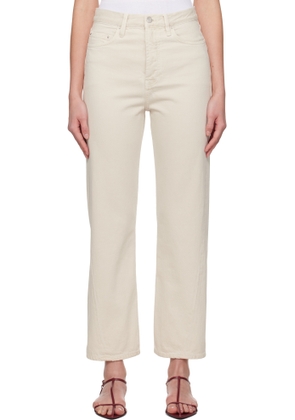 TOTEME Off-White Twisted Seam Jeans