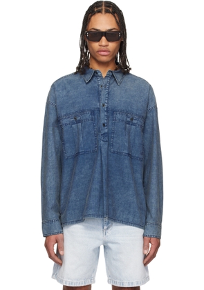 Isabel Marant Blue Vittore Shirt