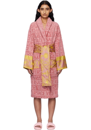 Versace Underwear Pink 'I Heart Baroque' Bathrobe