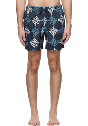 AMIRI Navy MA Quad Swim Shorts