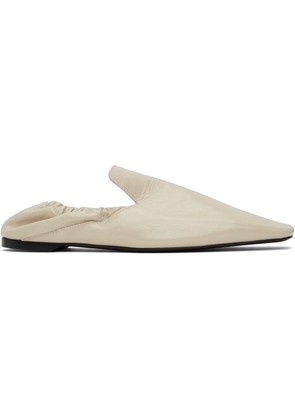 TOTEME Beige Elastic Back Loafers