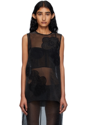 Cecilie Bahnsen Black Alba Tank Top