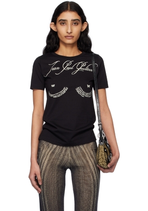 Jean Paul Gaultier Black 'The Tattoo Poem' T-shirt