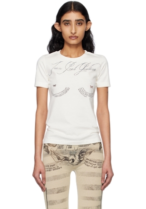 Jean Paul Gaultier Off-White 'The Tattoo Poem' T-shirt