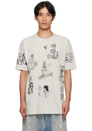 COÛT DE LA LIBERTÉ Taupe Freddie 'Smokin in the Boys Room' T-shirt