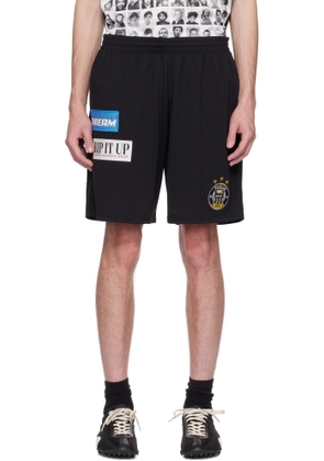 Martine Rose Black Football Shorts