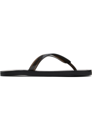 Ancient Greek Sandals Black Saionara Jelly Flip-Flops