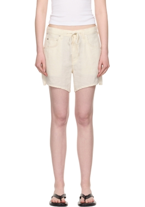 Citizens of Humanity Beige Brynn Linen Shorts