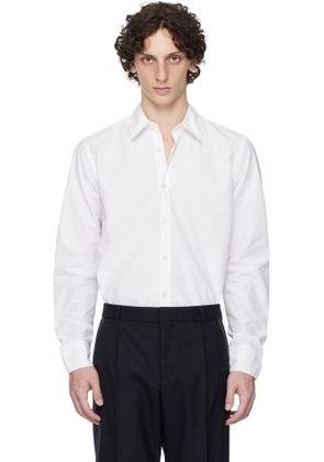 BOSS White Regular-Fit Cotton Poplin Shirt