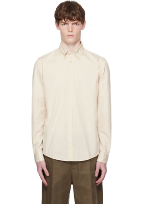 BOSS Off-White Slim-Fit Shirt