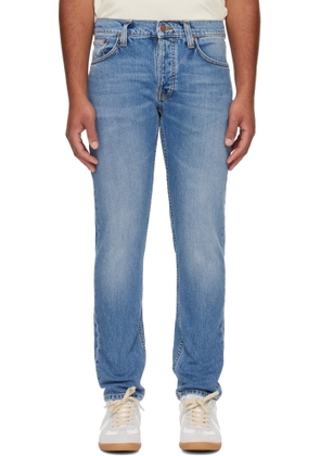 Nudie Jeans Blue Solid Ollie Jeans
