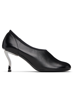 Nicole Saldaña Black Harper Leather Heels