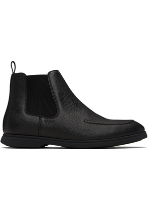 BOSS Black Leather Chelsea Boots