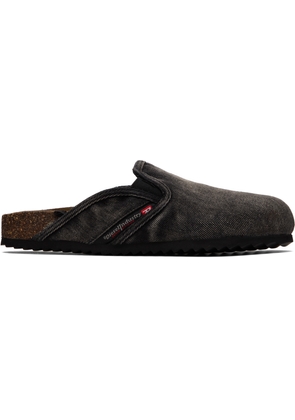 Diesel Black D-Woodstock Slip-on Loafers