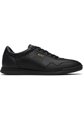 BOSS Black Leather Logo Sneakers