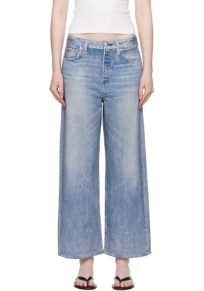 rag & bone Blue Wide Miramar Andi Sweatpants