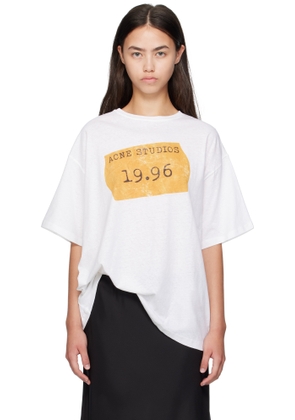 Acne Studios White Logo T-shirt