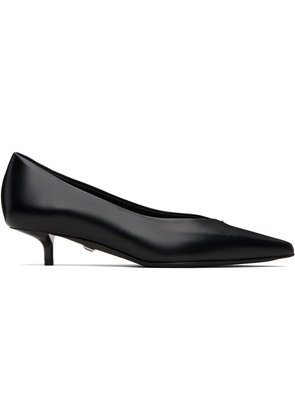 Max Mara Black Kitten Pump Heels