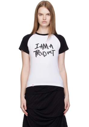 Charles Jeffrey LOVERBOY White Graphic Baby Raglan T-shirt