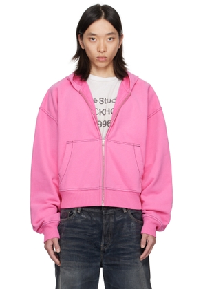 Acne Studios Pink Zip-Up Hoodie