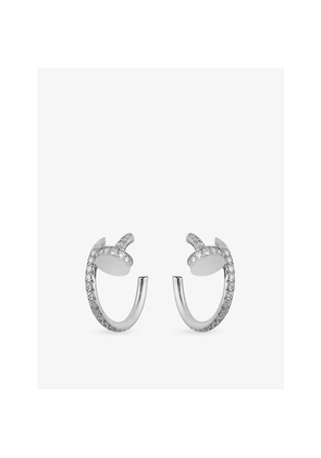 Cartier Juste Un Clou 18ct White-Gold and Diamond Earrings