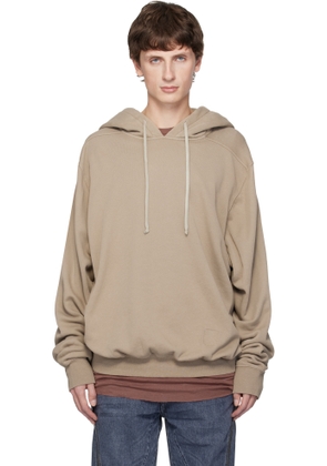 Rick Owens DRKSHDW Taupe Concordians Oversized Hoodie