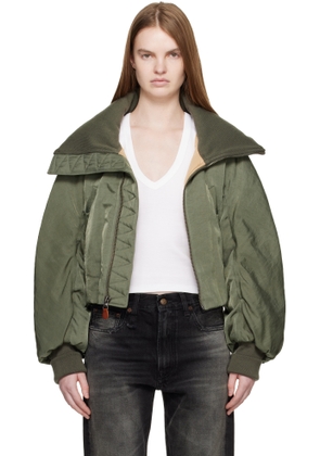 R13 Khaki Oversized Padded Jacket