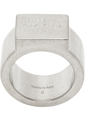 Acne Studios Logo Engraved Signet Ring