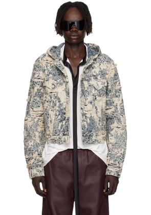 Acne Studios Blue Hood Denim Jacket