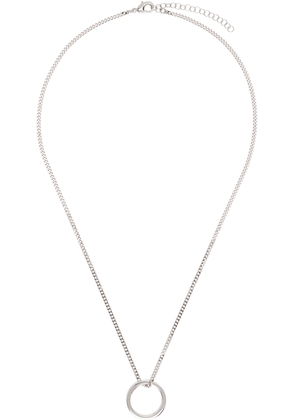 MM6 Maison Margiela Minimal Logo Ring Pendant Necklace