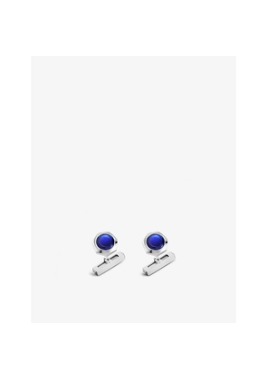 Mens Santos De Cartier Palladium-Coated Sterling-Silver Cufflinks
