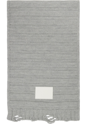 MM6 Maison Margiela Gray Wool Scarf