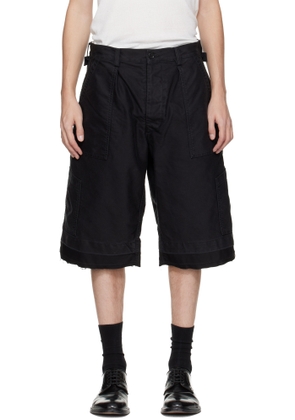 Maison Margiela Black Cotton Shorts